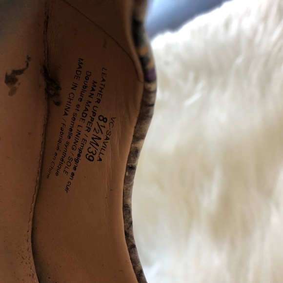 Vince Camuto leather heels snake like - Picture 14 of 17